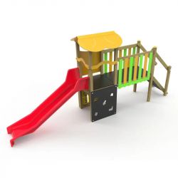 Structure multi-activités Bouton d'or Bambin en bois
