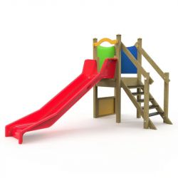 Structure de jeux avec toboggan