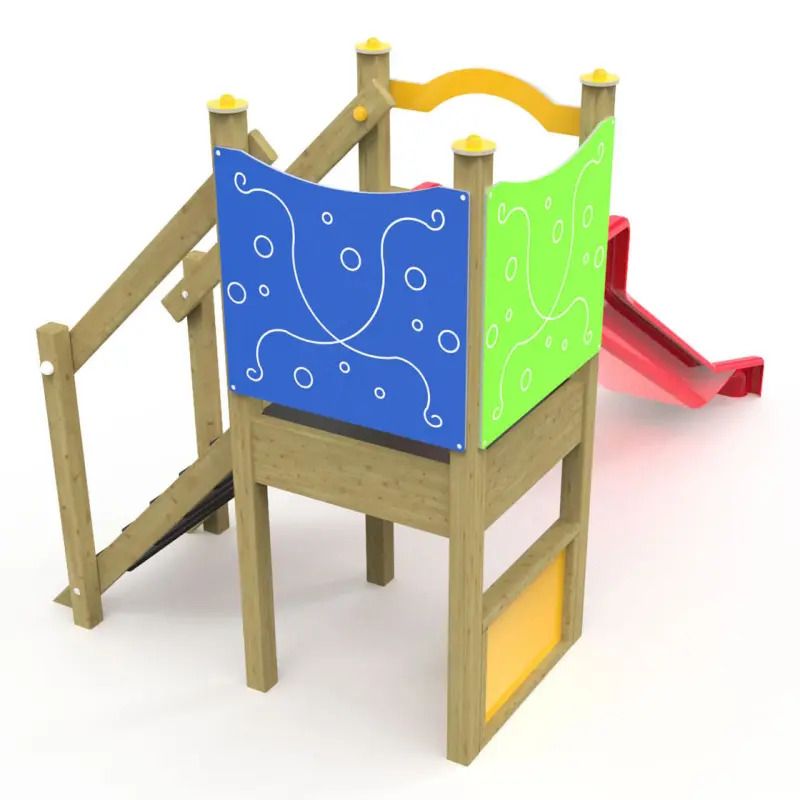 Structure de jeux avec toboggan