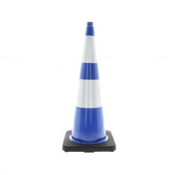 Cône lesté classe 2 90 cm bleu