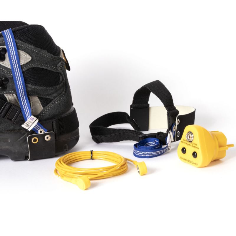 Kit de mise à la terre pour tapis de sol ESD