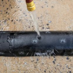 Barrière anti-inondation activée par l’eau démonstration absorption