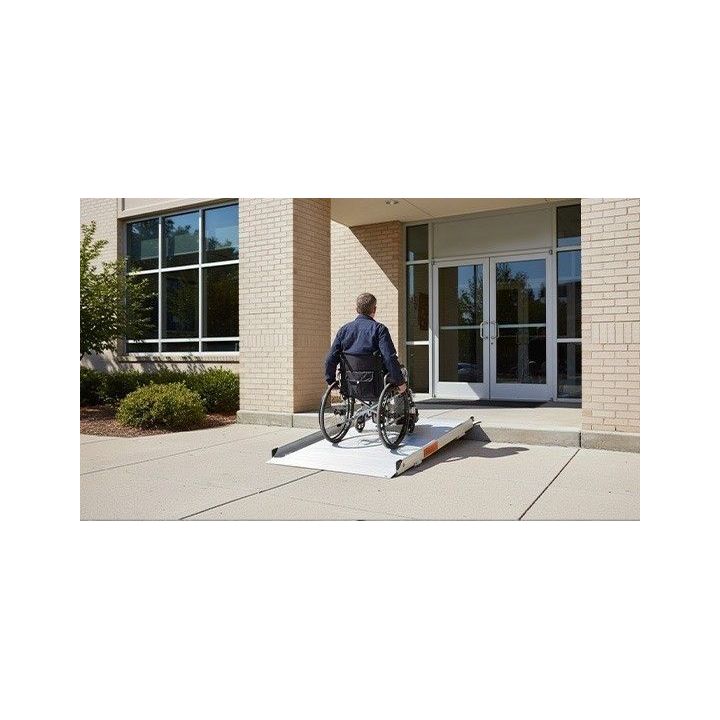 Rampe de franchissement aluminium - 380 kg en situation