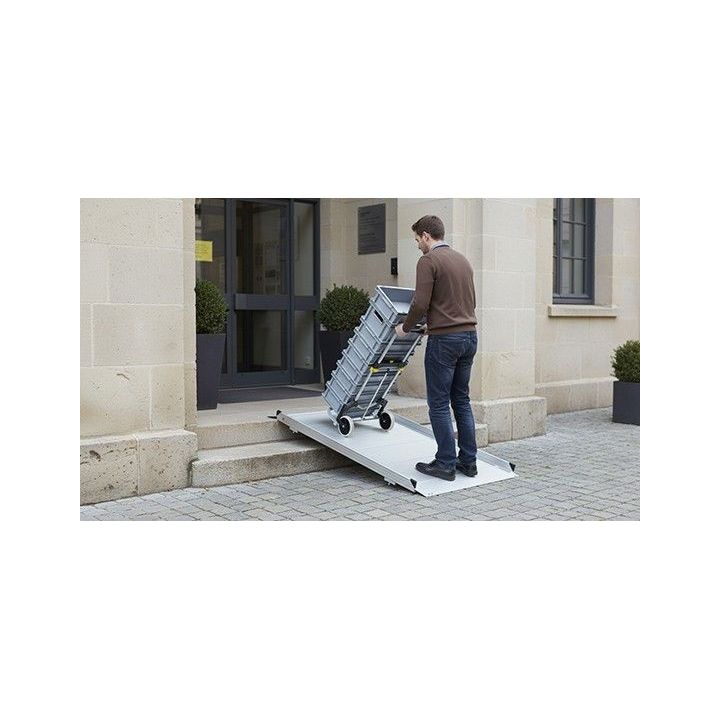 Rampe de franchissement aluminium - 380 kg en situation