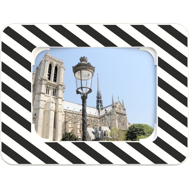 Miroir routier Euvex avec cadre noir et blanc  | Miroirs de sécurité