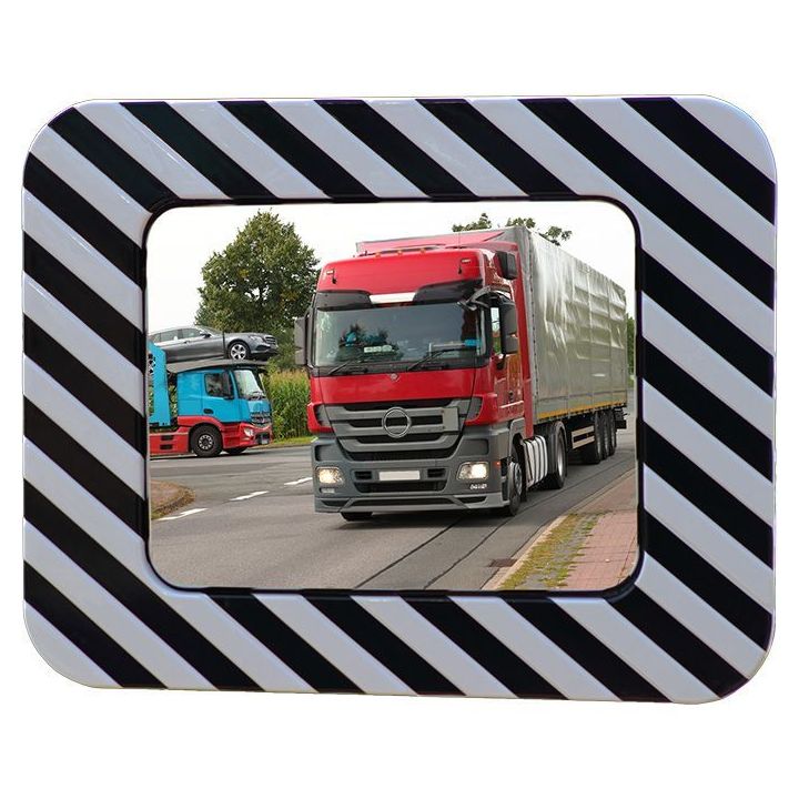 Miroir routier en inox antigivre et antibuée  | Miroirs de sécurité