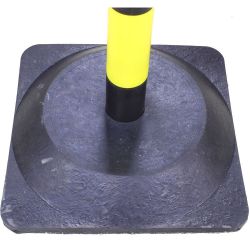 Kit de poteaux en PE avec chaîne de délimitation | Protection des entrepôts