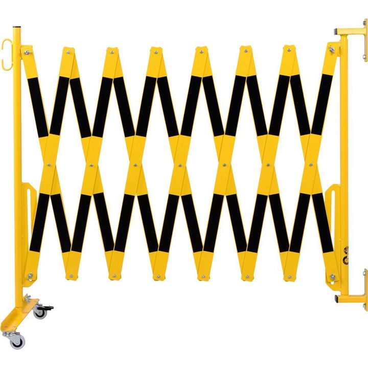 Barrière extensible fixation murale et roues | Barrière de sécurité | Barrière et poteau de Sécurité