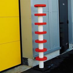 Poteau de protection à disques en élastomère | Protection des entrepôts