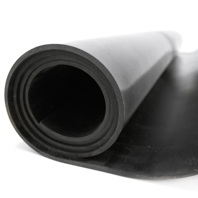 Bâche lisse en caoutchouc EPDM noir multi-usage pour protéger sol et surface. Bâches en caoutchouc à applications variées