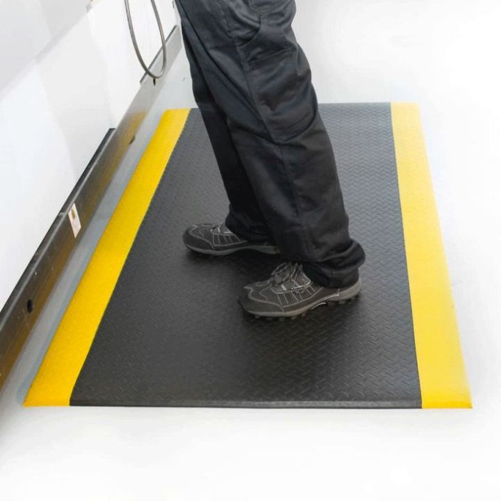 Tapis anti fatigue à surface tôle diamant, ORTHOMAT DIAMOND