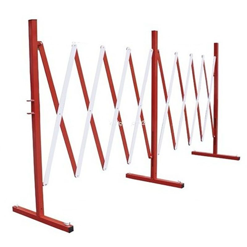 Barrière extensible en acier - Long 400 cm | Barrière de sécurité | Barrière et poteau de Sécurité