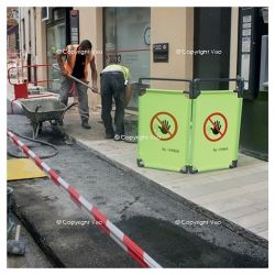 Barrière d'intervention rapide 3 panneaux pour chantier | Barrières de sécurité