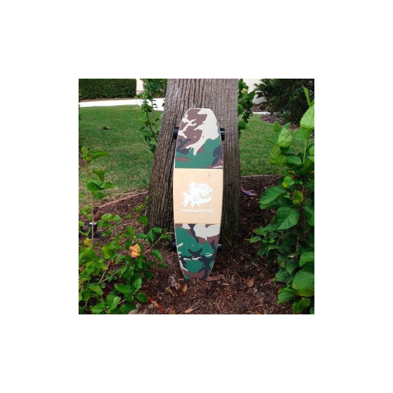 Bande antidérapante motif camouflage - exemple sur un skateboard