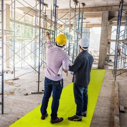 Revêtement pour voies de passage sur chantiers