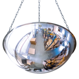 Miroir industriel demi-sphère à suspendre