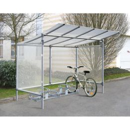 Abri vélo pour 5 vélos simple à monter, économique et fonctionnel. Extension illimité | Abris cycles