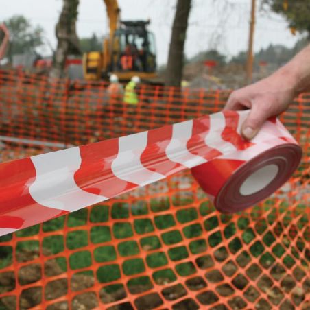 Rubalise De Signalisation Jaune Et Noir 50mm X 100m - Ruban De Balisage Sécurité
