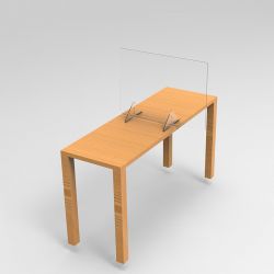 Paroi de séparation en Plexiglas pour tables