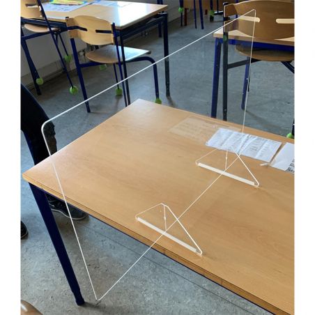 Paroi de séparation en Plexiglas pour tables et bureaux
