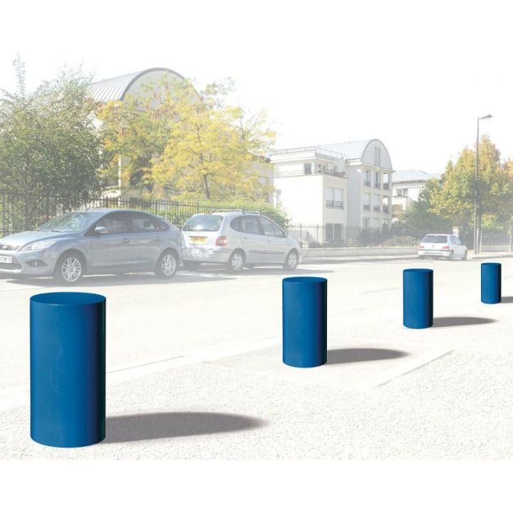 Borne anti stationnement en acier. Borne de protection sur voiries.