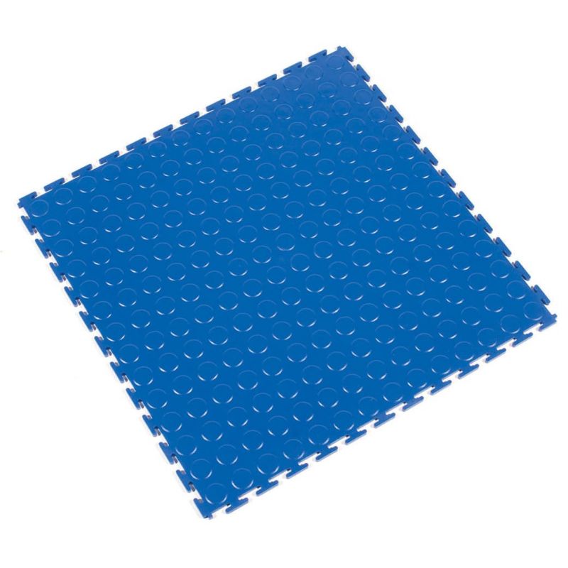 Dalle modulable antidérapante en PVC à surface pastillée - Revêtements  de sol antidérapants TOUGH-LOCK - Bleu