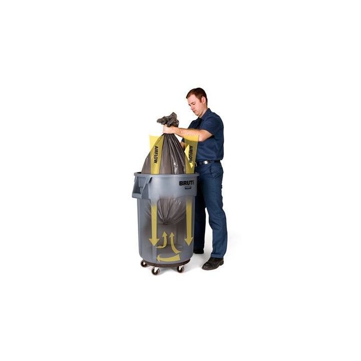 Conteneur Brute 75 L avec conduits d'aération.