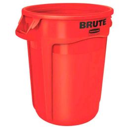 Conteneur Brute 121 L avec conduits d'aération rouge.