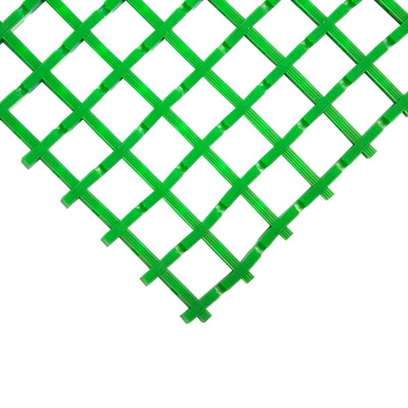 Caillebotis antidérapants en PVC - maille 22x22mm - Caillebotis industriel COBAMAT STANDARD coloris vert