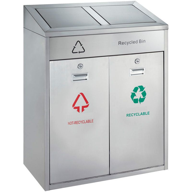 Poubelle recyclage, poubelle grise, poubelle tri selectif 40 litres
