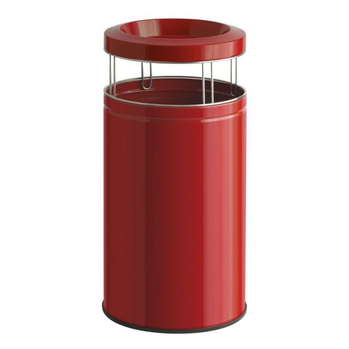 Poubelle cendrier Big Ash 120 L rouge.