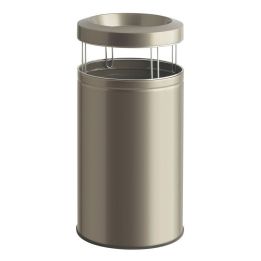 Poubelle cendrier Big Ash 120 L gris argent.