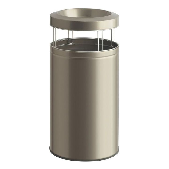 Poubelle cendrier Big Ash 120 L gris argent.