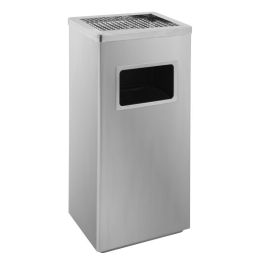 Poubelle cendrier 14 L inox mat.