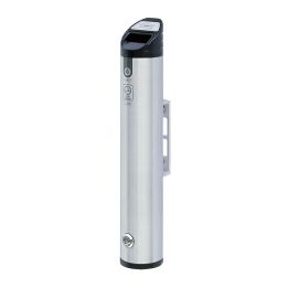 Cendrier mural rond en aluminium 1,5 L.