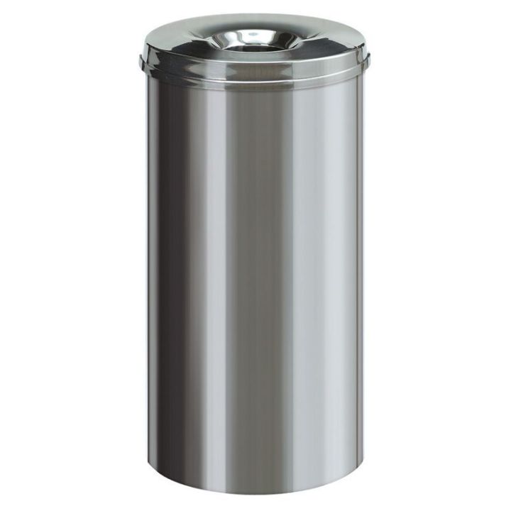Poubelle anti-feu inox 50 L.