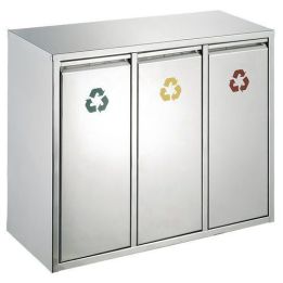 Poubelle tri sélectif 3 x 8 Litres