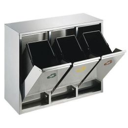 Poubelle tri sélectif 3 x 8 Litres