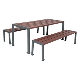 Table de pique-nique Silaos® Gris Procity