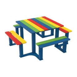 Table de pique-nique pour enfants version primaire - hauteur d'assise 390 mm