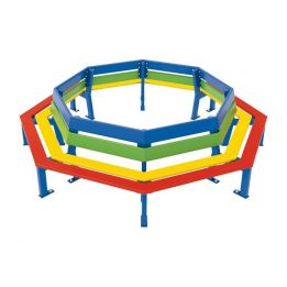 Banc tour d'arbre Silaos® Junior version maternelle hauteur d'assise 27 cm