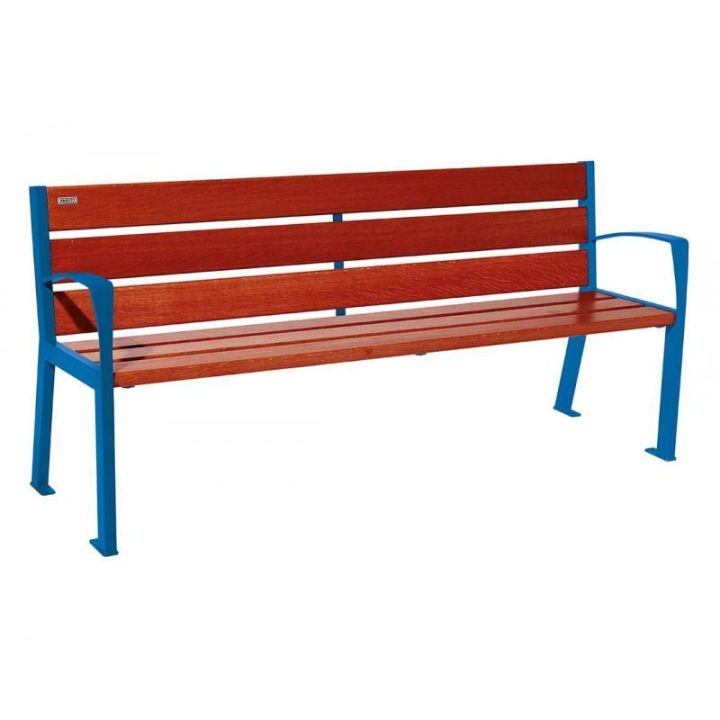 Bleu RAL 5010 - Acajou - 1800 mm