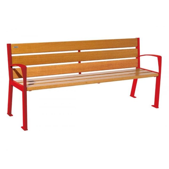 Rouge RAL 3020 - Chêne clair - 1800 mm