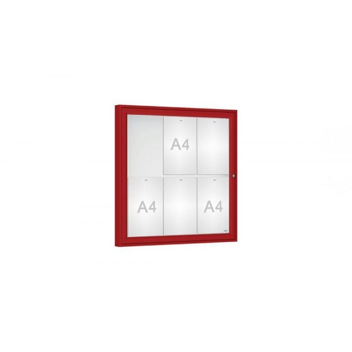 6 A4 - rouge RAL 3004