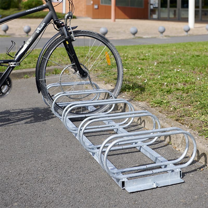 TecTake Support Etage 5 Vélos Cycle Rack Râtelier Range Cote à Cote Bicyclette Neuf FR 