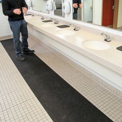 Rouleau de tapis adhésif pour toilettes - Double épaisseur