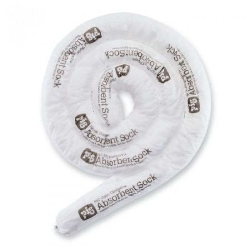Boudin absorbant antistatique hydrophobe pour huiles et solvants 8 cm x 3 m