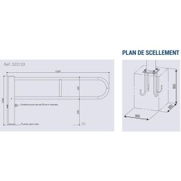 Barrière tournante - Long. 2,3 m