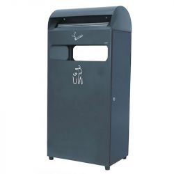 Conteneur à déchets avec cendrier | Combiné cendrier-poubelle pour l'exterieur
