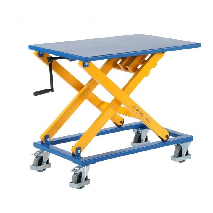 Table élévatrice manuelle à manivelle | Tables élévatrices